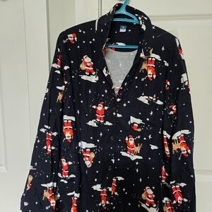 Old Navy Family matching Santa Print Pajamas